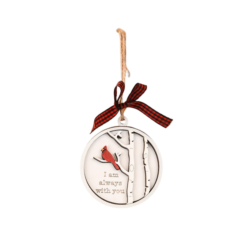 💖Handmade Memorial Ornament mit Kardinälen