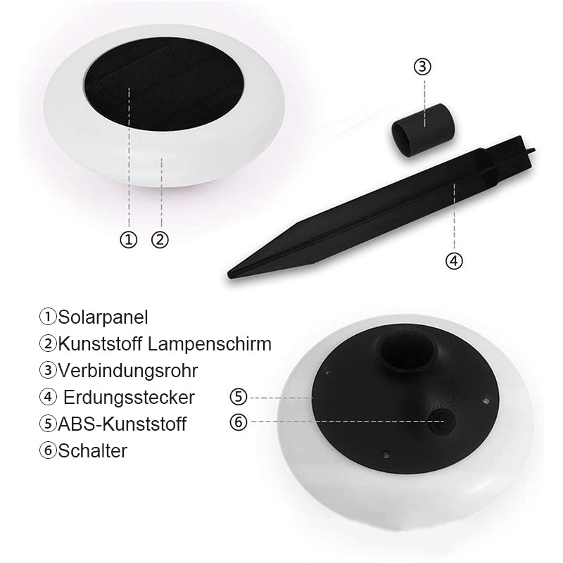 Solar buntes LED-Erdsteckerlicht