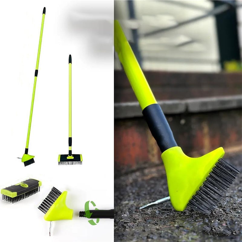 3-in-1-Kombiset mit vielseitiger Unkrautbürste