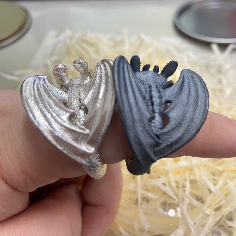 Verstellbarer Drachenpaarring (KAUFEN SIE EINEN KOSTENLOSEN)