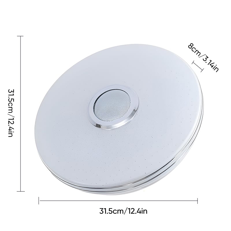 3-in-1: Intelligente LED-Deckenleuchte mit Bluetooth-Lautsprecher