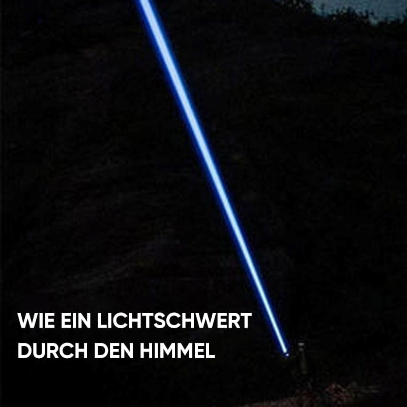 Multifunktionale Weiße Laser-Taschenlampe mit Teleskop-Zoom