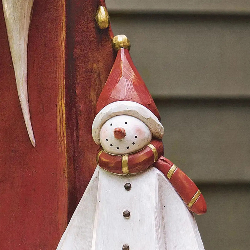 Waldschneemann mit Solarlaterne