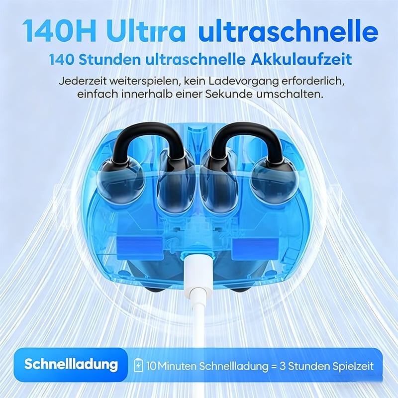 2-in-1 Clip-On Open-Ear-Kopfhörer