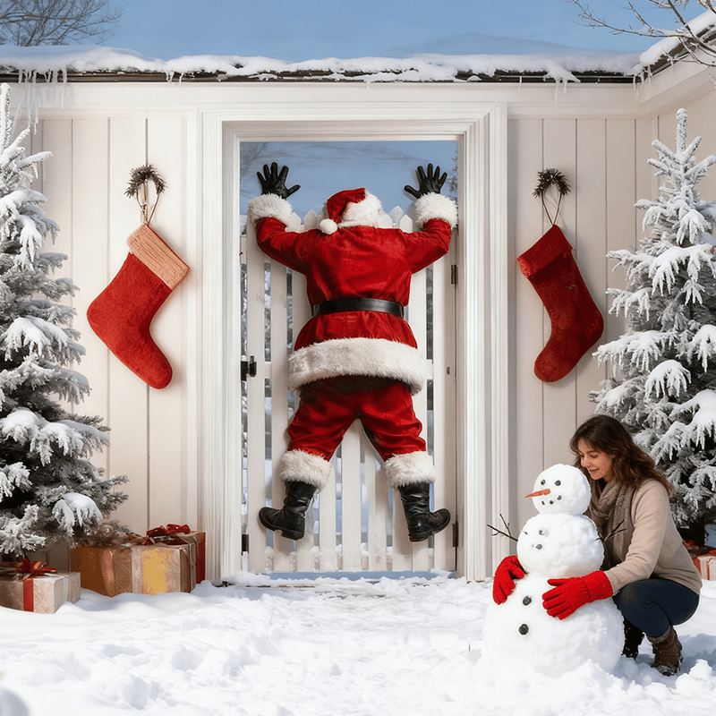 🎅Weihnachtsmann-Türdeko-Aufkleber