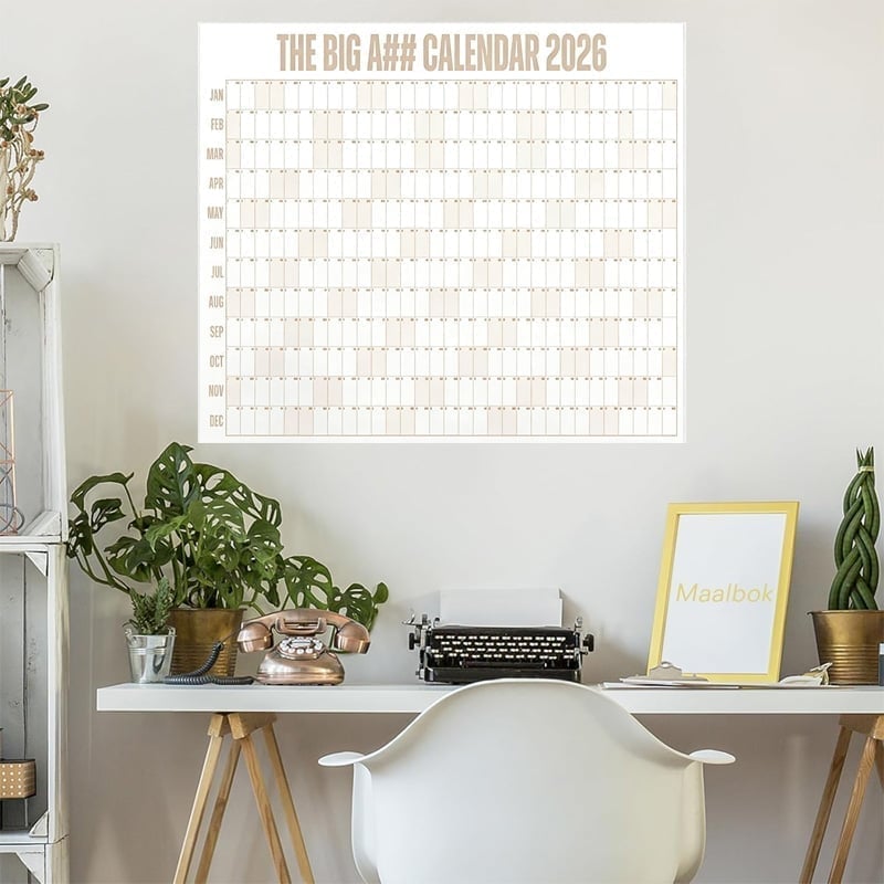 Großformatiger Wandkalender