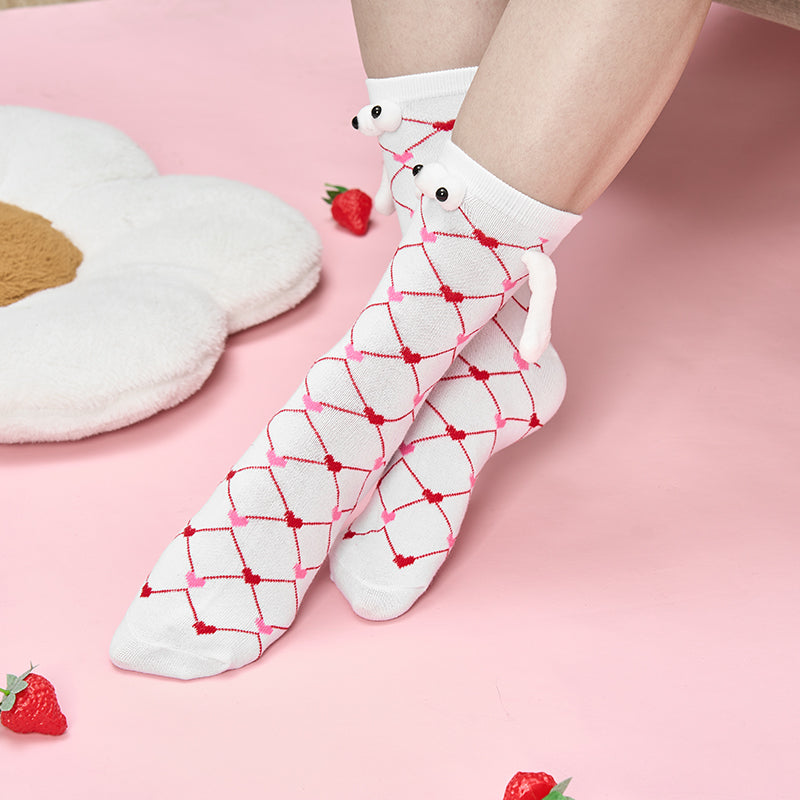 Paar Liebe Magnet hält Hände Socken