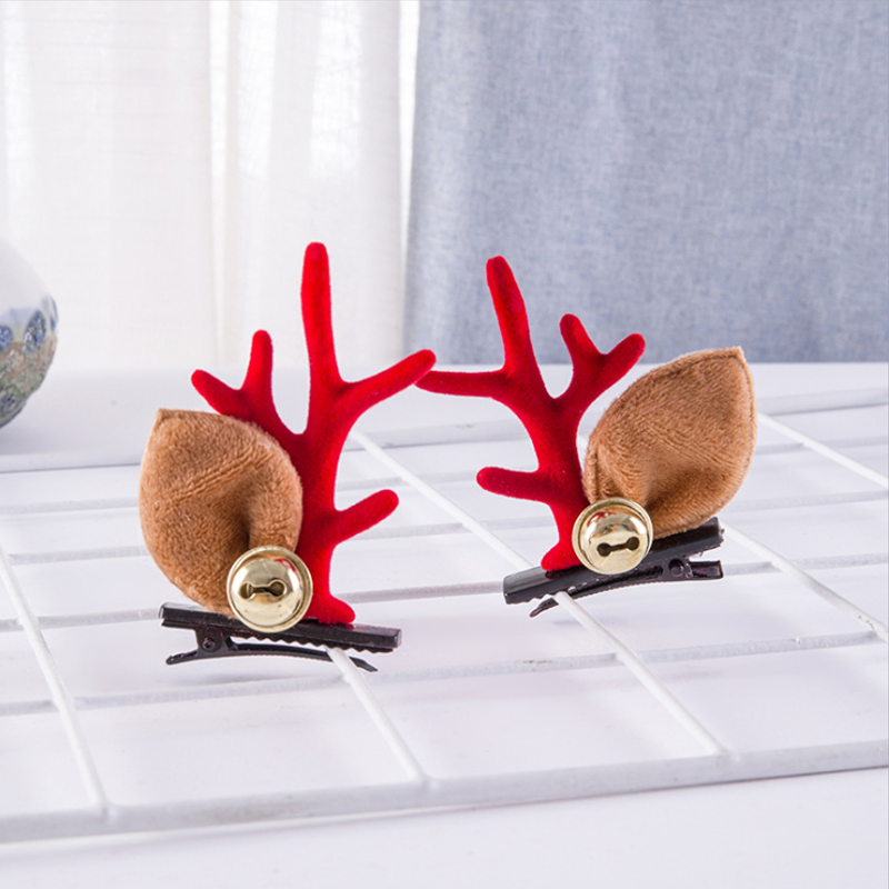🎅Weihnachten Geweih Plüsch Haarnadeln