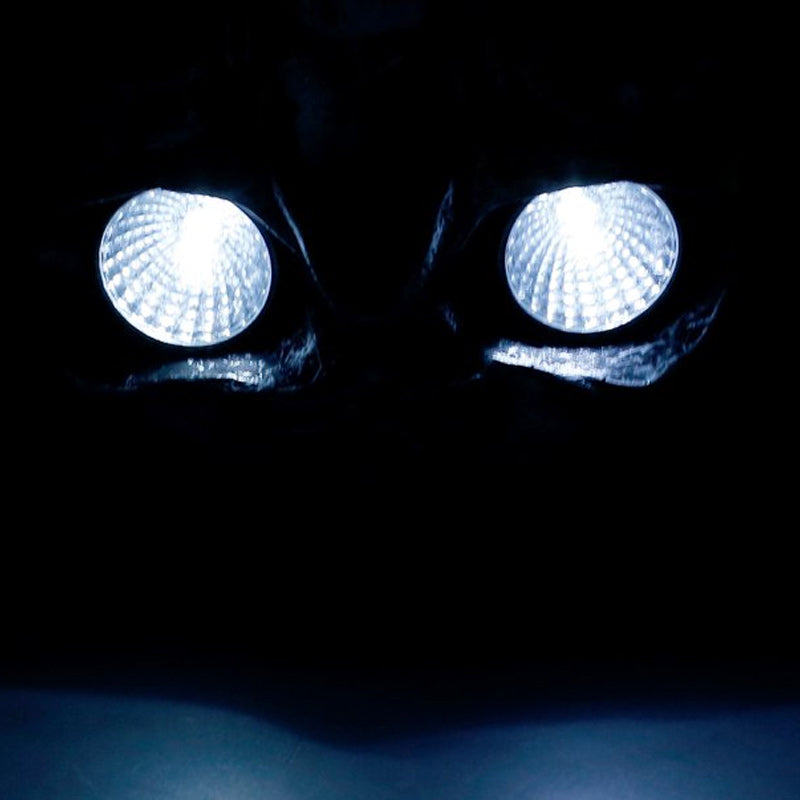 Leuchtende Totenkopf-Autodekoration aus Harz