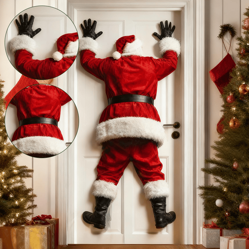 🎅Weihnachtsmann-Türdeko-Aufkleber