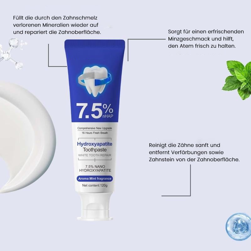 7,5 % Nano-Hydroxylapatit-Zahnpasta