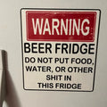 Lustige Vintage-Bierkühlschrank-Aufkleber
