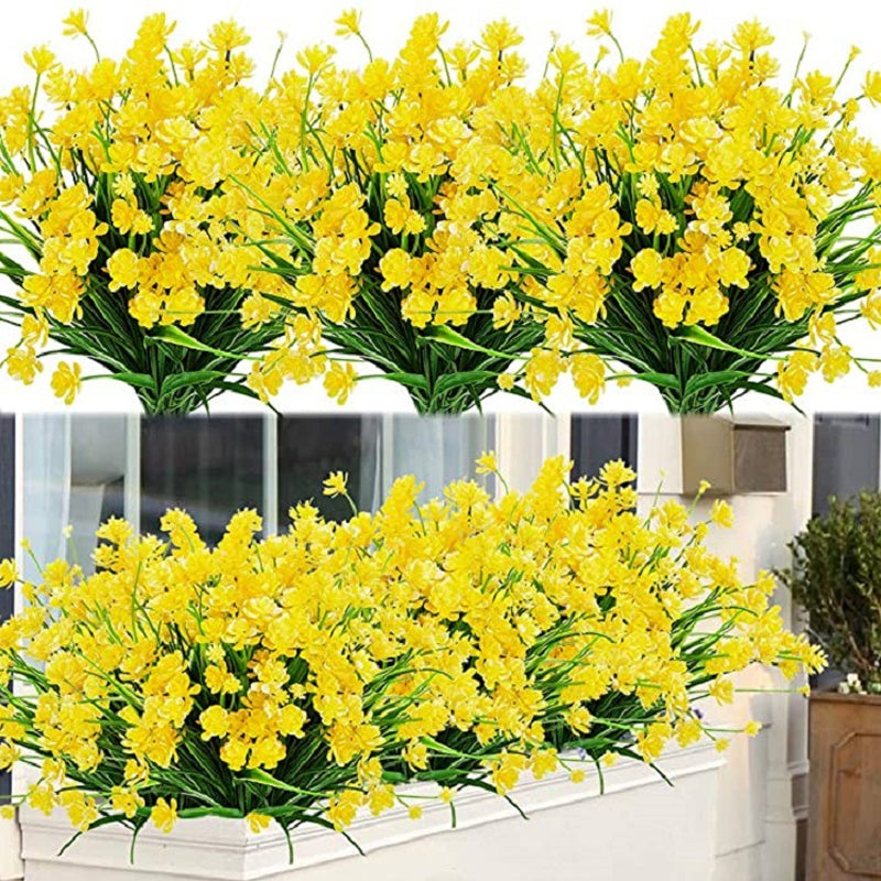 Künstliche Blumen im Freien, 2 Sträuße