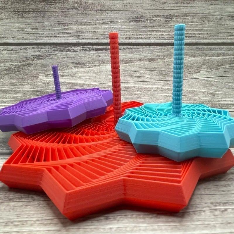 3D-gedrucktes tragbares Stern-Sensorik-Fidget-Spielzeug