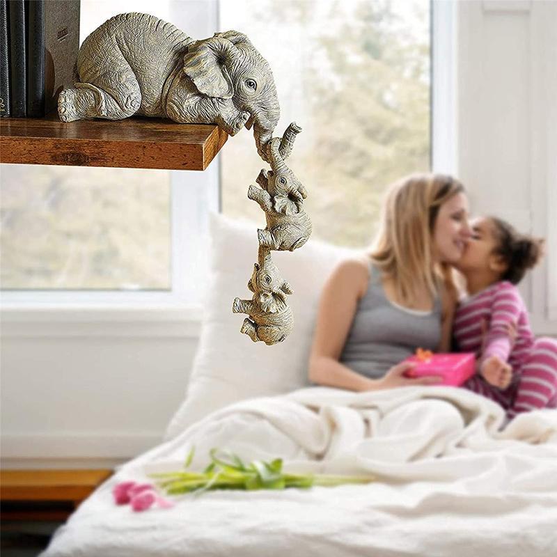 Elefant mütterliche Liebe Skulptur