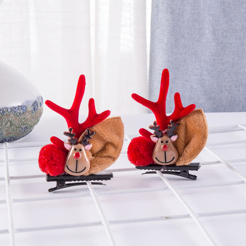 🎅Weihnachten Geweih Plüsch Haarnadeln