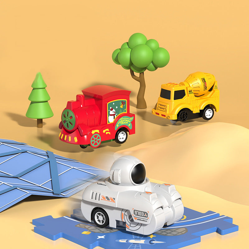 Puzzlespielzeug für Kinder mit Schienenfahrzeugen
