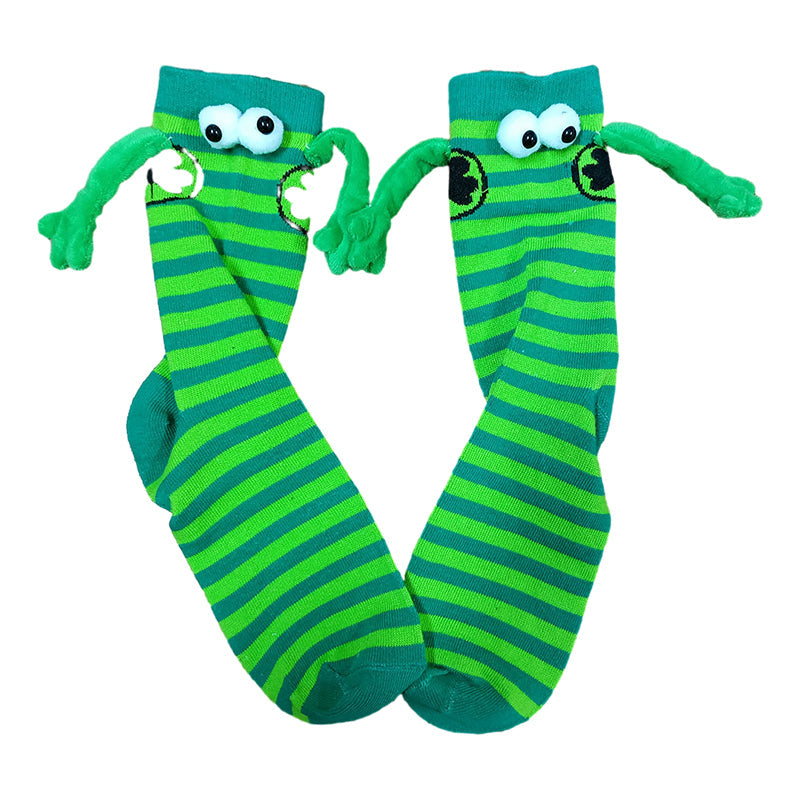 Paar Liebe Magnet hält Hände Socken