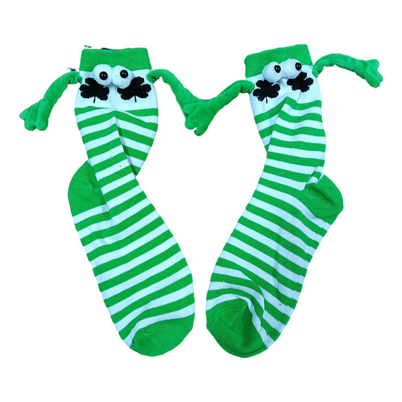 Paar Liebe Magnet hält Hände Socken
