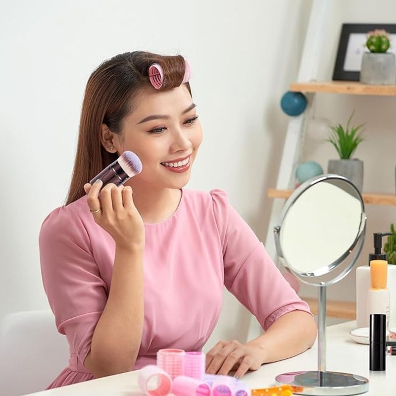 20-teiliges kaffeefarbenes Make-up-Pinselset