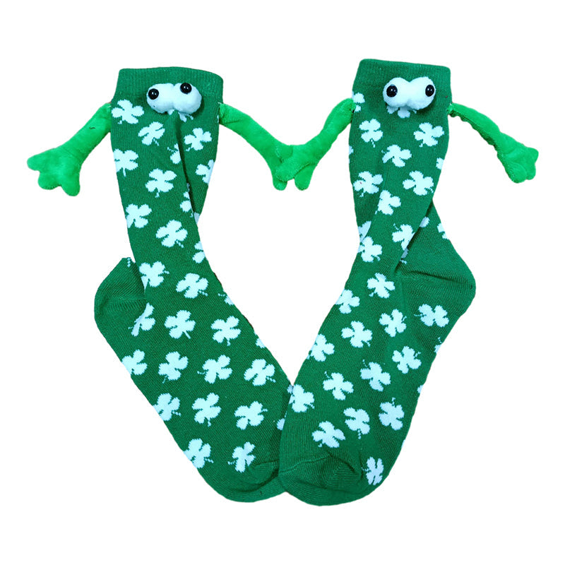 Paar Liebe Magnet hält Hände Socken