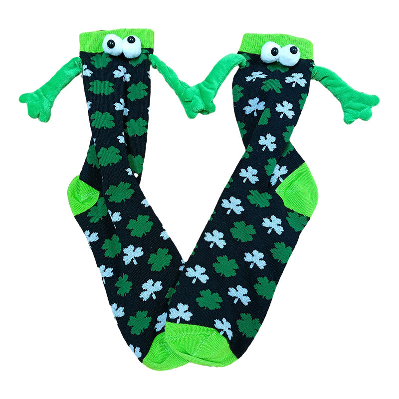 Paar Liebe Magnet hält Hände Socken