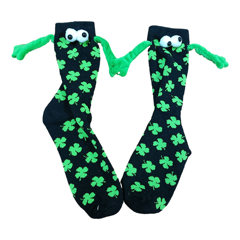 Paar Liebe Magnet hält Hände Socken
