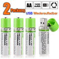 USB wiederaufladbare AA-Batterien