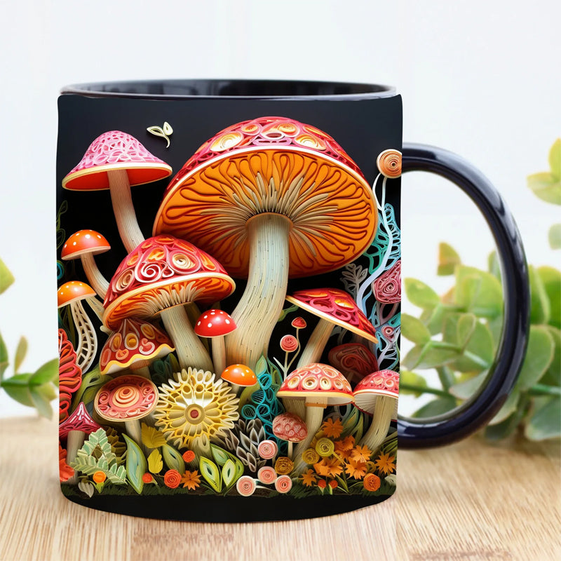 3D Magic Mushrooms Becher