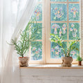 Bunte Fensteraufkleber