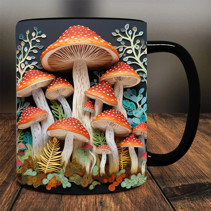 3D Magic Mushrooms Becher