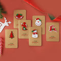 Weihnachtsgrußkarten aus Kraftpapier