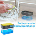 Seifenspender und Schwammhalter