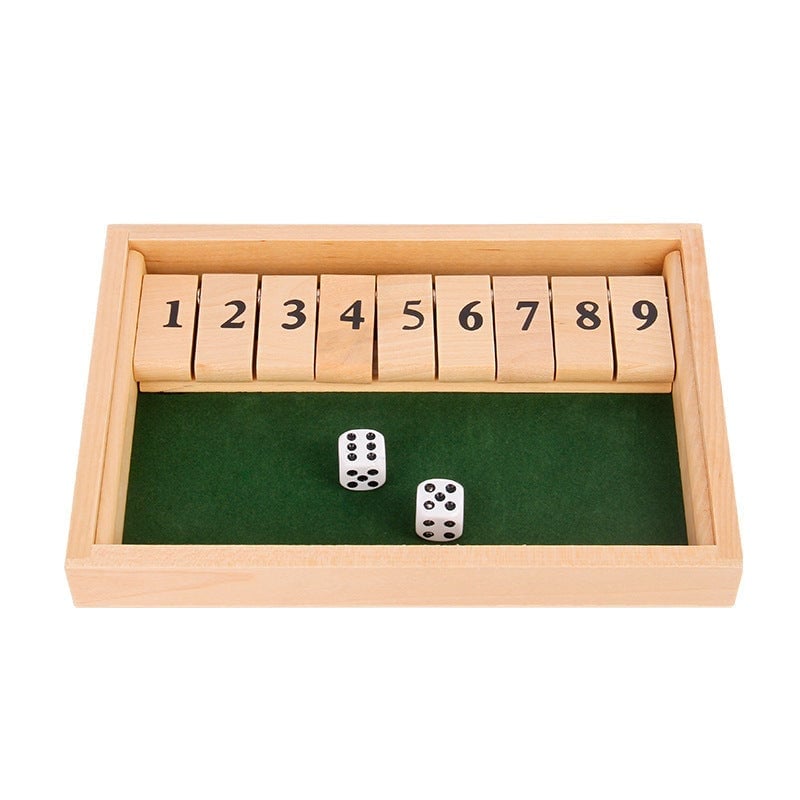 Shut The Box Game – Lustiges Tisch-Mathe-Spiel für Erwachsene und Kinder
