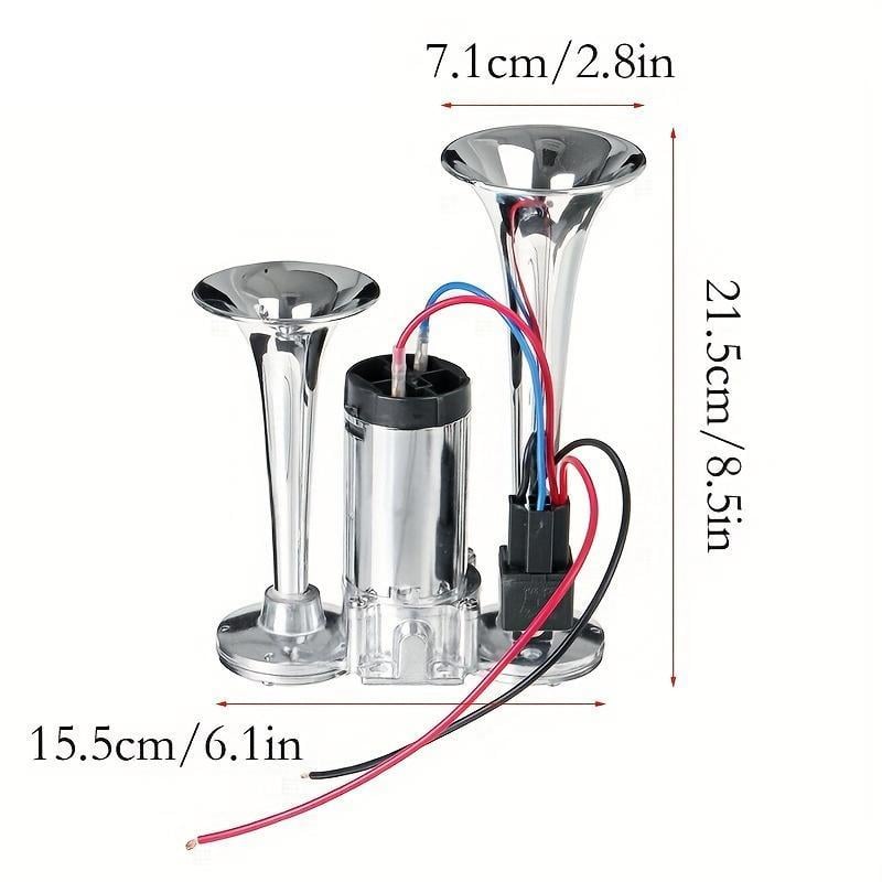 600DB Zweiton-Autohupe aus Metall