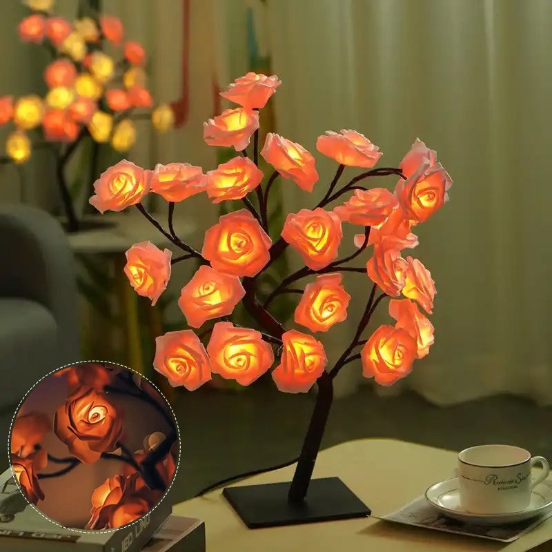 Tischplatte Rosenbaum Lampe