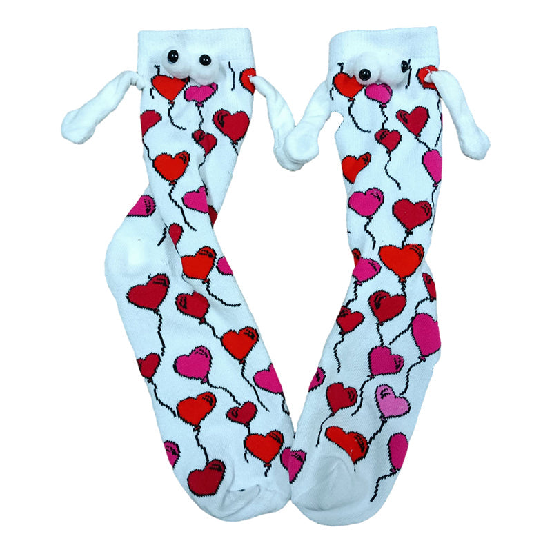 Paar Liebe Magnet hält Hände Socken