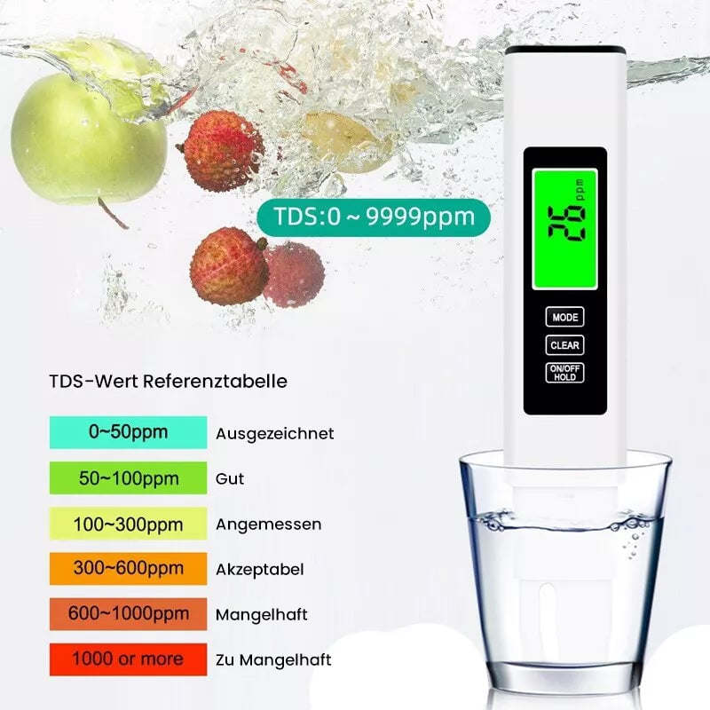 Neu 4 in 1 Tds Meter Digital Wasser Tester