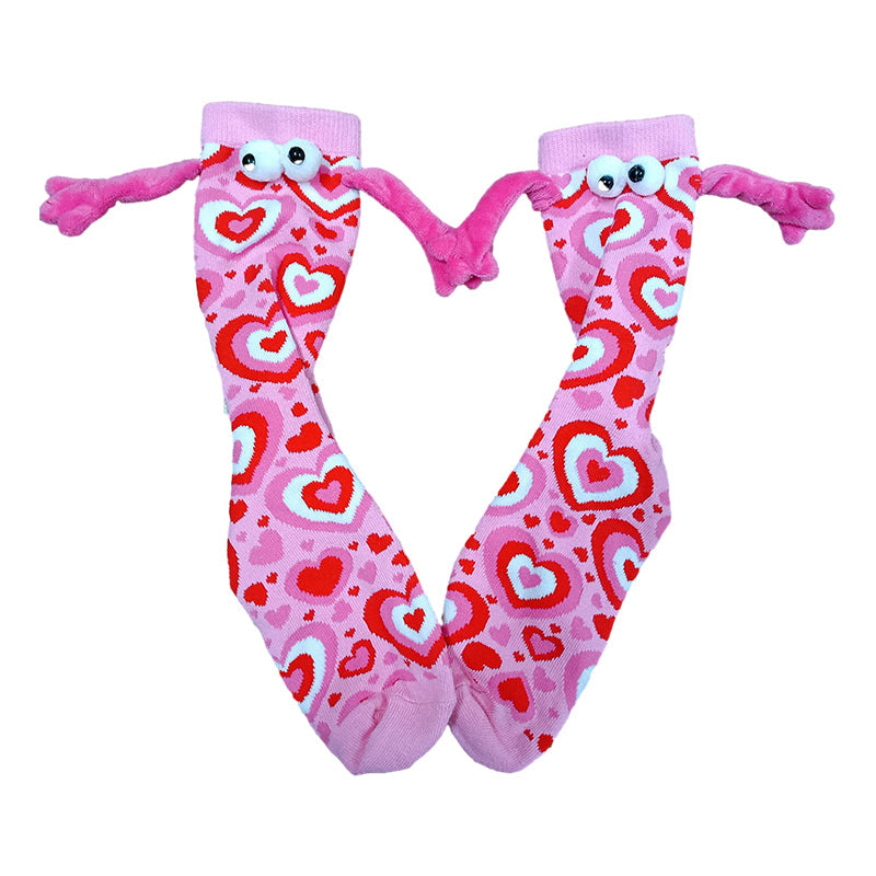 Paar Liebe Magnet hält Hände Socken