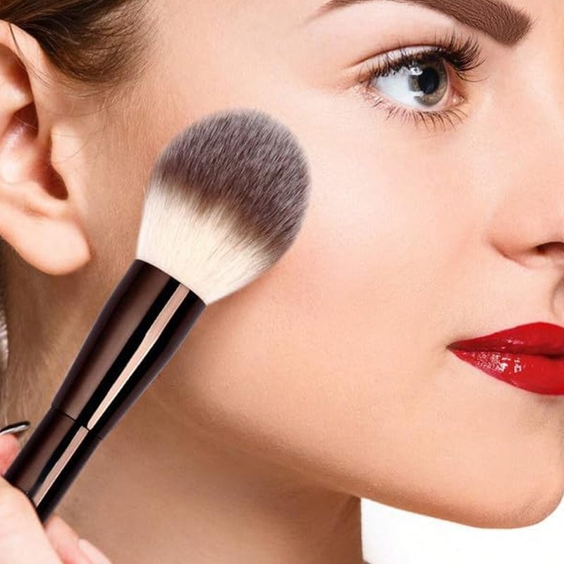 20-teiliges kaffeefarbenes Make-up-Pinselset