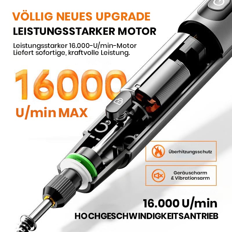 Mini-Elektro-Rotationswerkzeug-Set mit LED-Licht und Digitalanzeige