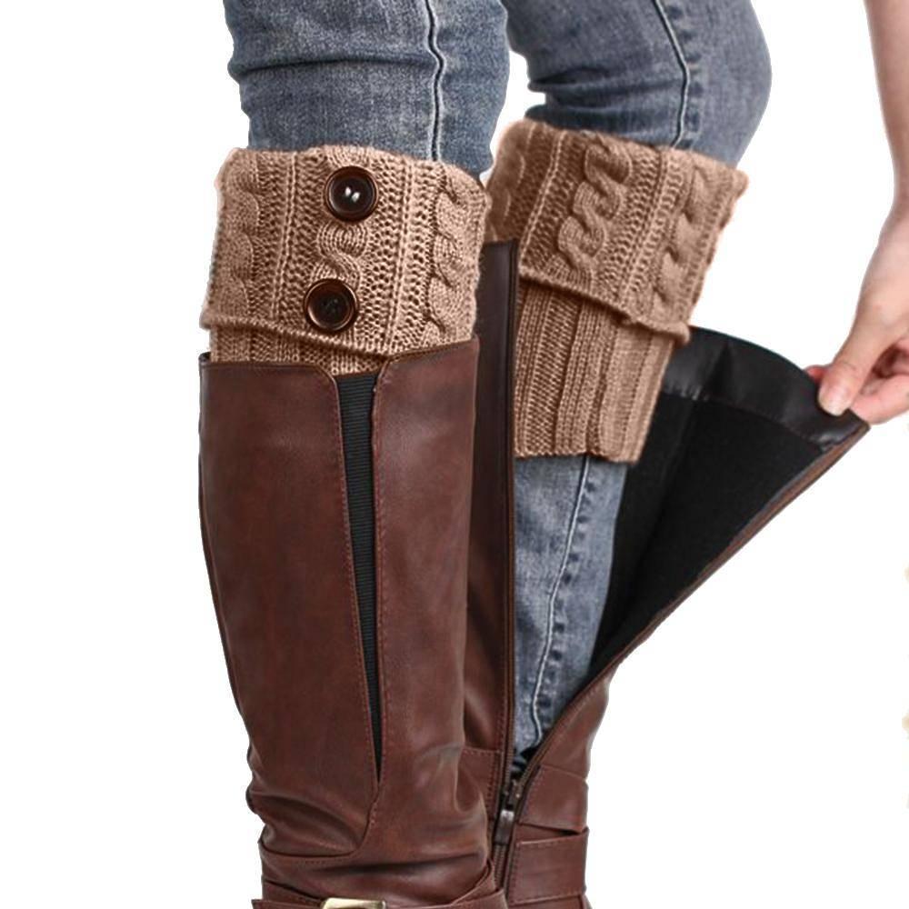 🎁Wärmer Geschenk🎅Stricksocken für Stiefel