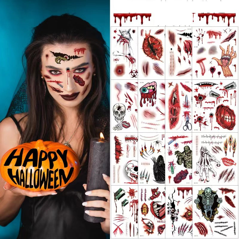 🎃FRÜHE HALLOWEEN-AKTION🎃Gruseliges Temporäres Halloween-Tattoo