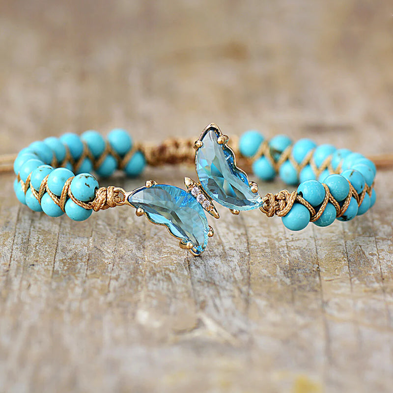 Heilkristall Schmetterling Armband