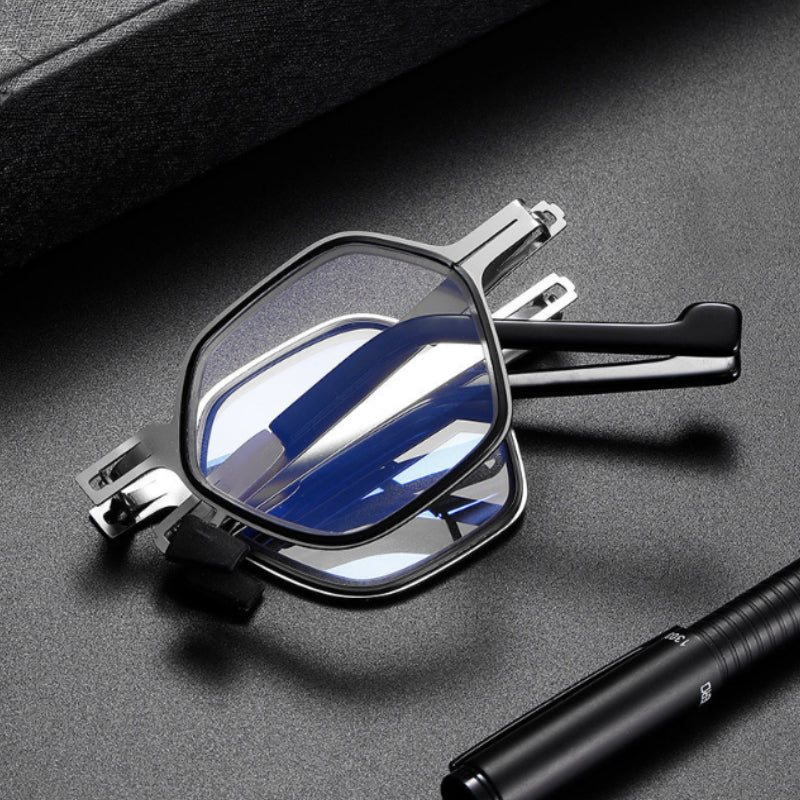 Ultraleichte Falt-Lesebrille mit Blauschutz