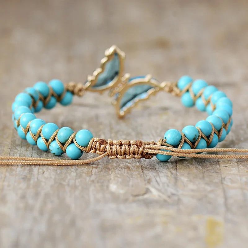 Heilkristall Schmetterling Armband