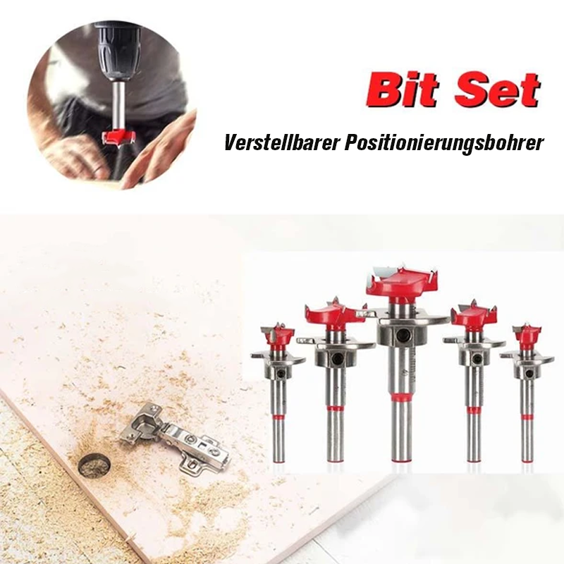 😮 Holzbearbeitung Positionierung Bohrer-Set👍