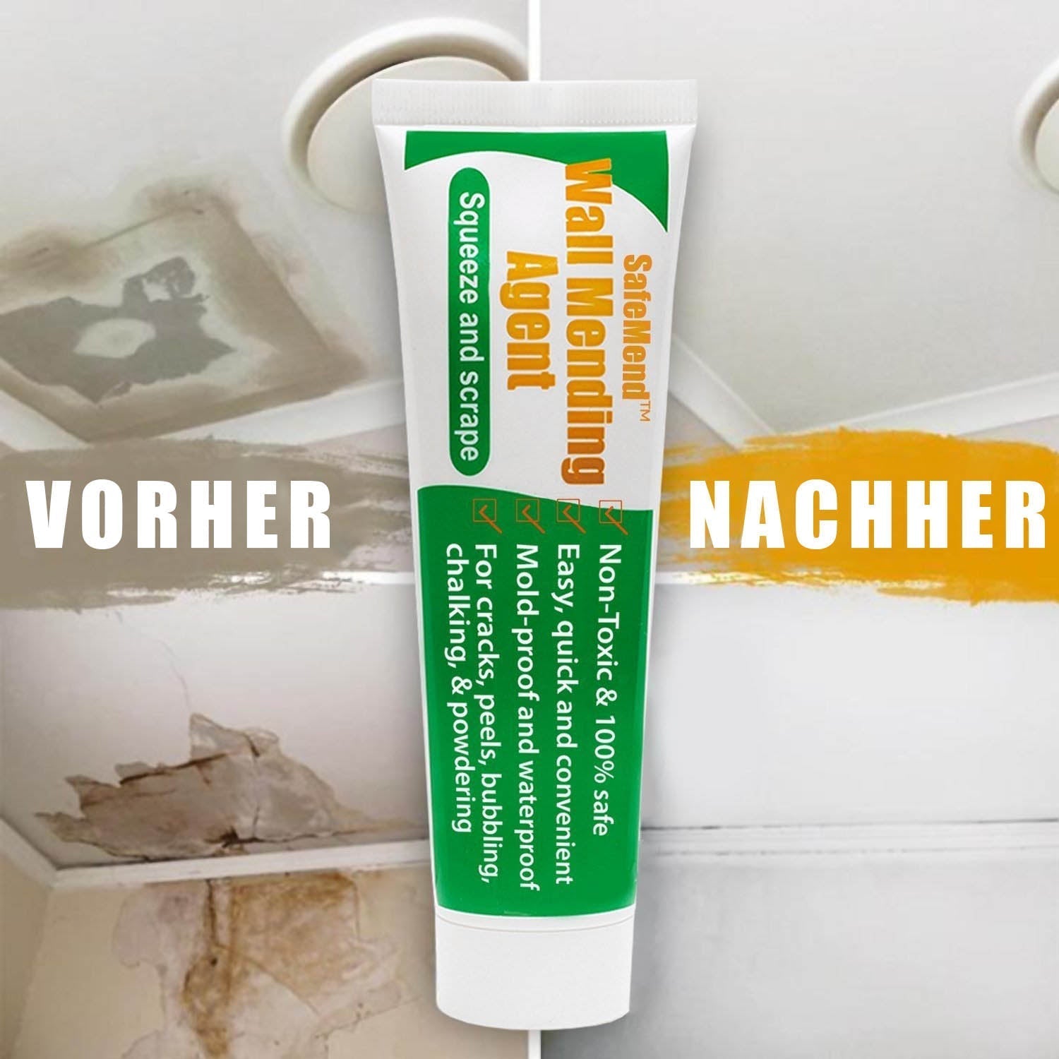 🛠Wandreparaturcreme-Geeignet für Hauswand, Wand Peeling