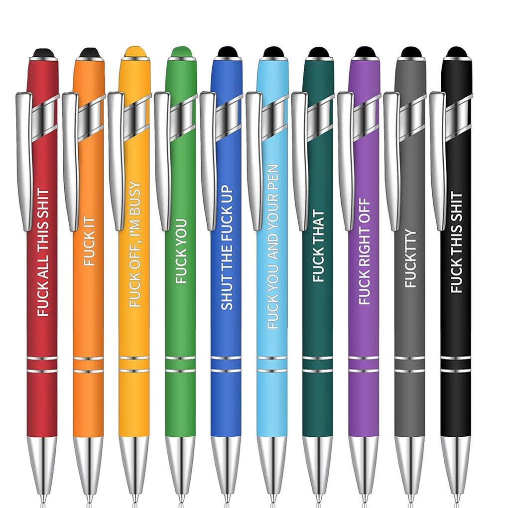 10 Stück lustiges Stift-Set(Schwarze Tinte)