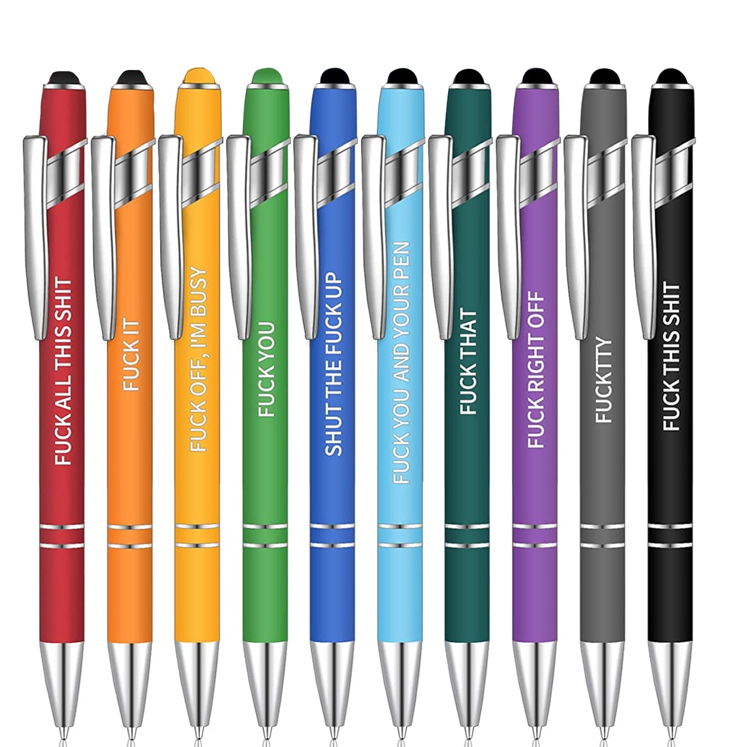 10 Stück lustiges Stift-Set(Schwarze Tinte)